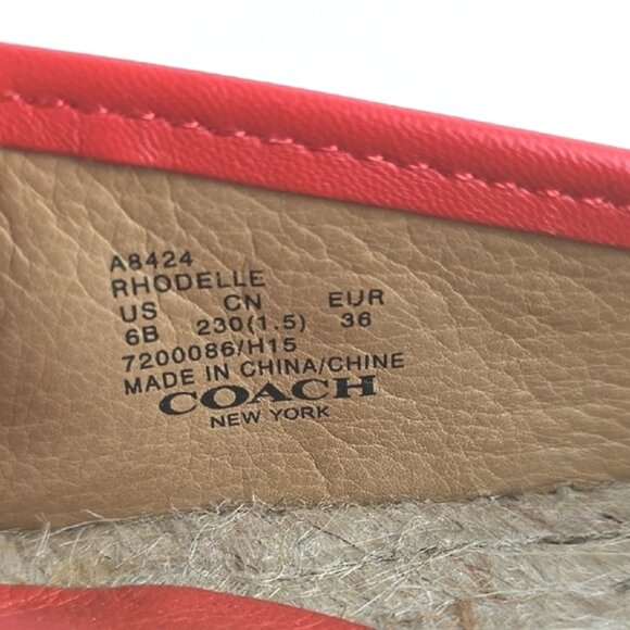 ⭐️Host pick | Coach Red Flats - Picture 13 of 13